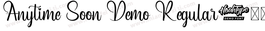 Anytime Soon Demo Regular字体转换